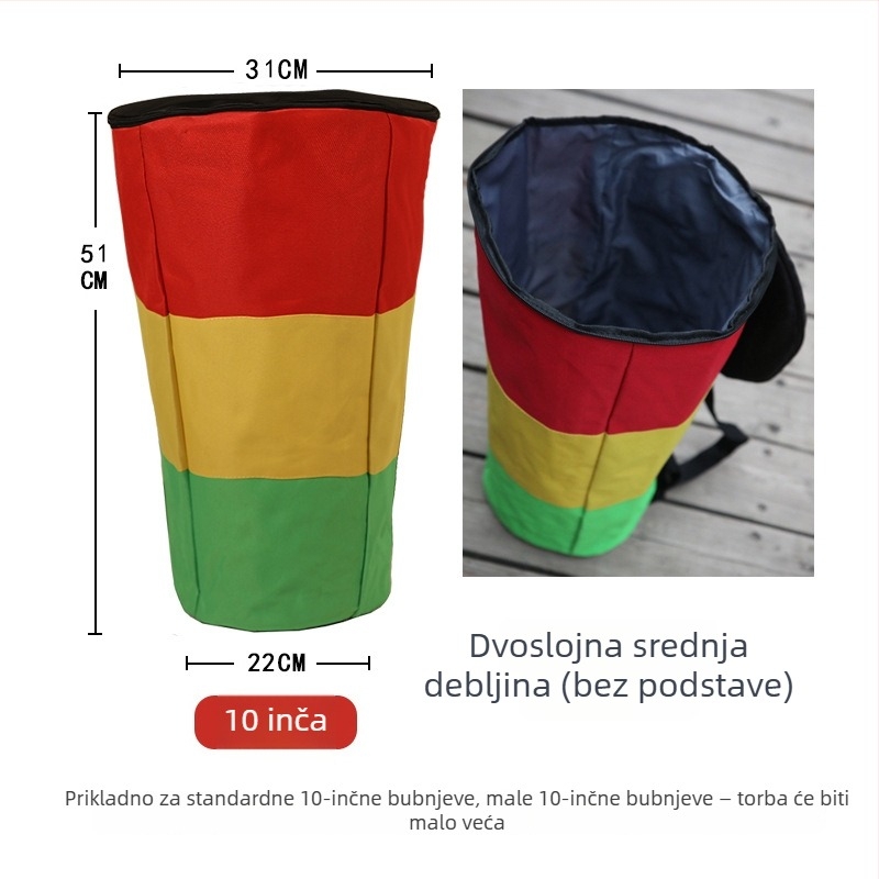 Torba za glazbeni instrument od Oxford platna, vodootporna, ultra lagana, otporna na habanje, s zakrivljenim remenom za rame