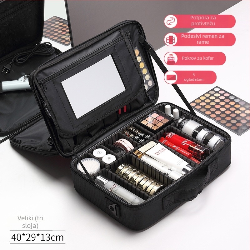 Kozmetička torbica u obliku kocke, materijal 600D Oxford, model 0998