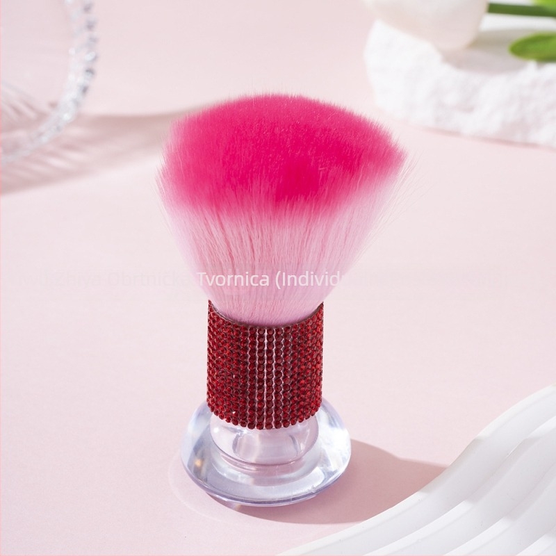 Četkica za šminku (korektor, puder i highlighter) s akrilnom drškom, u torbi, 1-dio set.