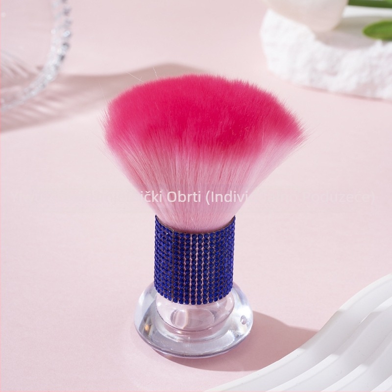 Četkica za šminku (korektor, puder i highlighter) s akrilnom drškom, u torbi, 1-dio set.