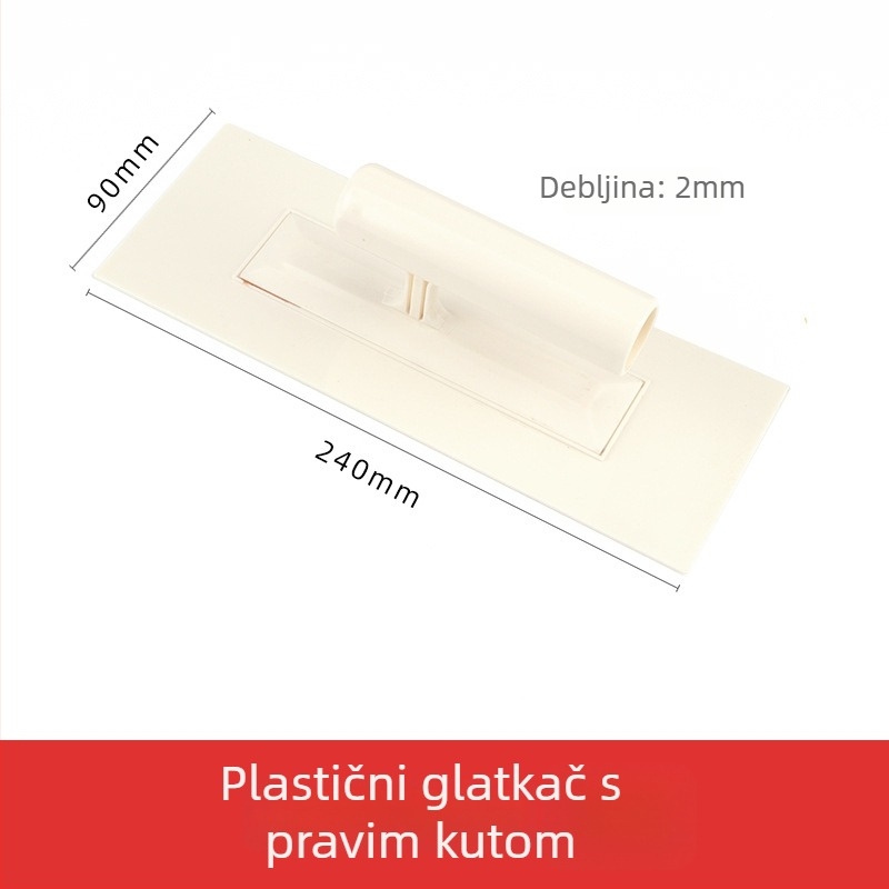 Jiuling Prozirna Plastična Špatula za Diatomsku Malteru i Završnu Obradu Zidova
