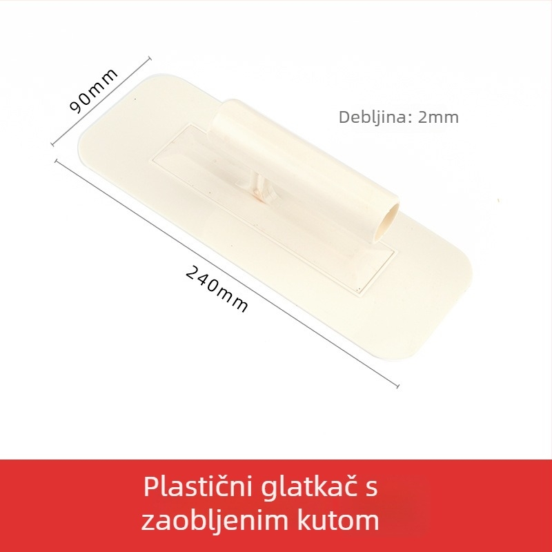 Jiuling Prozirna Plastična Špatula za Diatomsku Malteru i Završnu Obradu Zidova