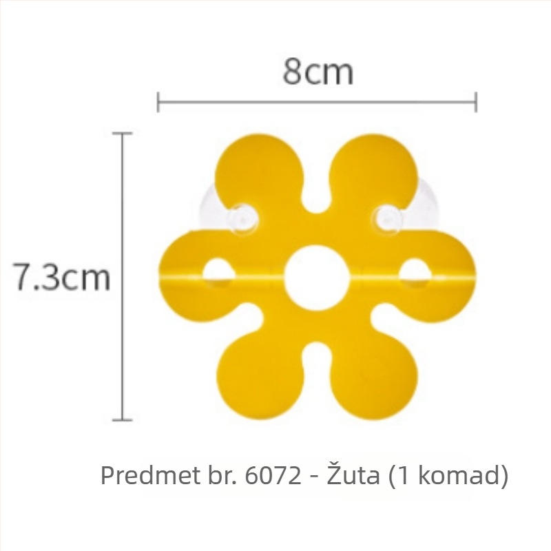 Višenamjenski držač za četkice za zube s čašom za ispiranje i zaštitnim poklopcem za zube — montaža bez bušenja, mogućnost otiska loga