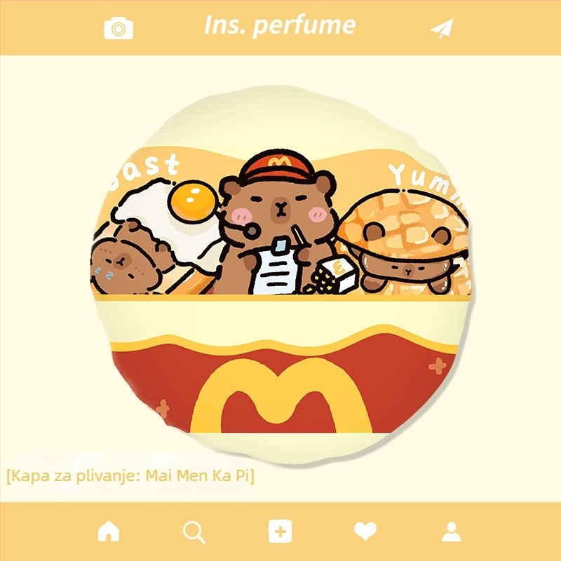 Tuš kapa s karikaturom, vodootporna, dvostruko slojevita, PVC, višekratna uporaba, mogućnost prilagođavanja