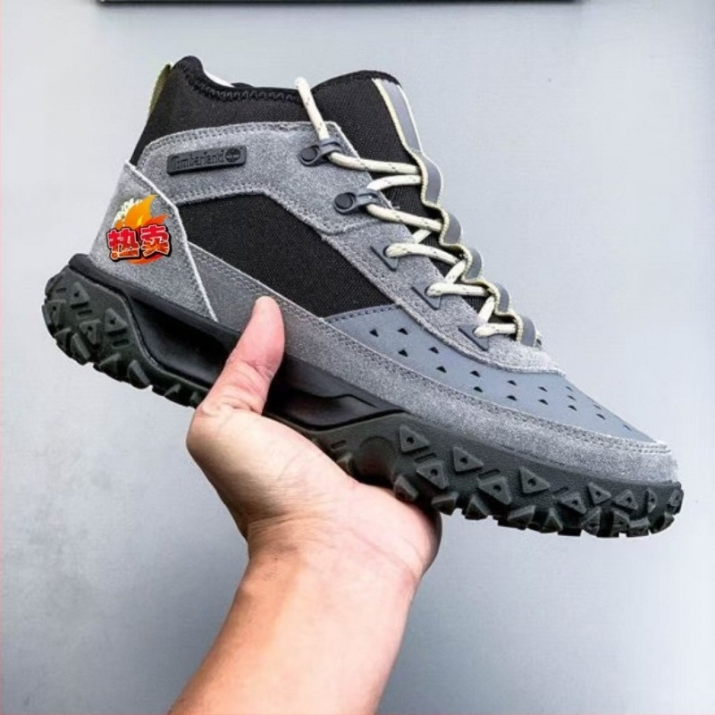 Toplo visoke tenisice za planinarenje – unisex casual cipele (kožni gornji dio, gumena potplata, okrugli vrh, slip-on)