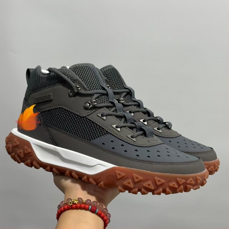 Toplo visoke tenisice za planinarenje – unisex casual cipele (kožni gornji dio, gumena potplata, okrugli vrh, slip-on)