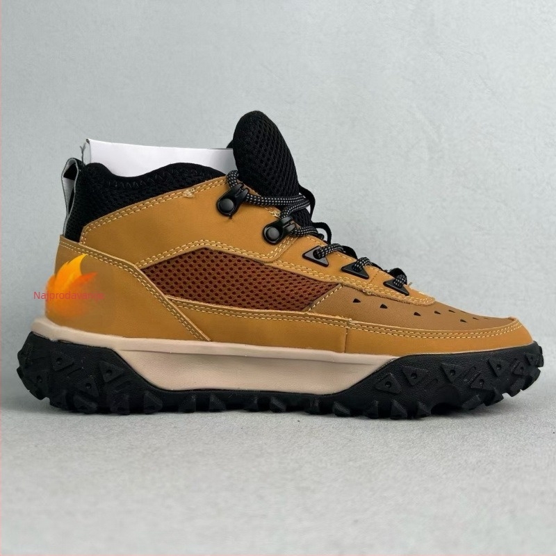 Toplo visoke tenisice za planinarenje – unisex casual cipele (kožni gornji dio, gumena potplata, okrugli vrh, slip-on)