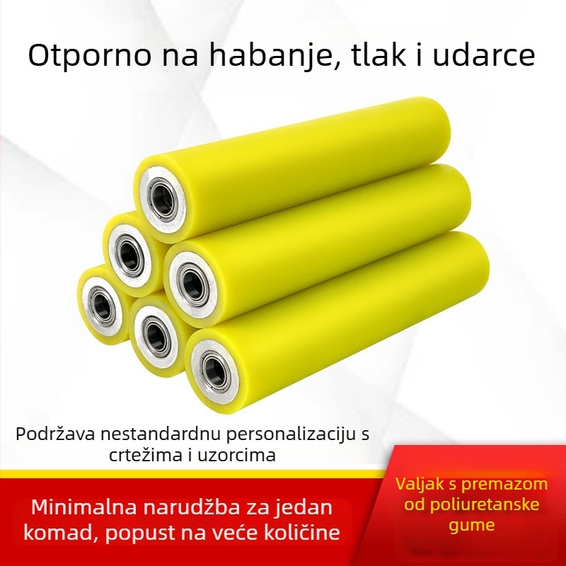 Zhenghongxin A01 Bez četkastog pogona transportna rolna s poliuretanskim premazom; materijali cilindra: galvanizirani, kromirani, nehrđajući čelik, gumeni premaz; pogodna za medicinu, tisak, prehrambenu industriju i CNC obradu