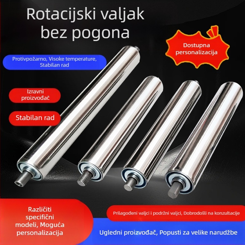 Sheng Kai Ying Neaktivni valjkasti transporter, osovina od nehrđajućeg ili karbonskog čelika i PVC remen, namijenjeno namještaju, hrani, elektronici, strojarstvu i logistici