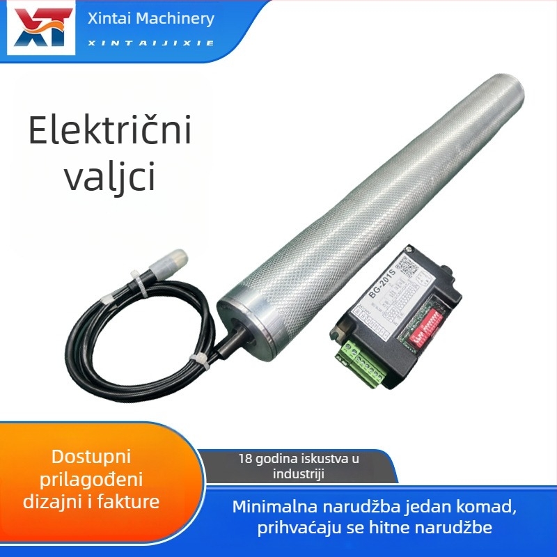 Električni valjak za transportnu traku s reguliranom brzinom 24–48 V, ugrađeni DC brushless motor, pogon master–slave