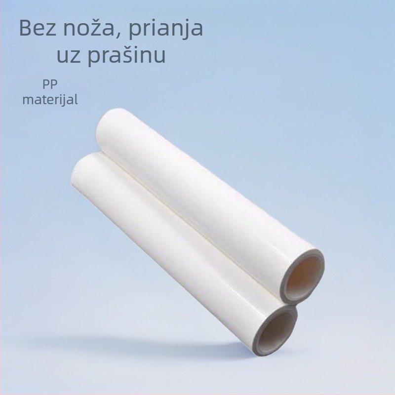 Rolka za uklanjanje prašine s odljepljivim papirom, PP materijal, unutarnji promjer 650×76 mm, elektrostatički valjak Qiyite
