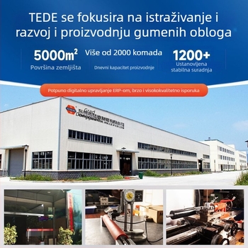 Vanjski gumeni valjak s gumiranim premazom i nehrđajućim čeličnim cijevima; prilagodljivi Td3658, Ted; gumeni materijali: butil, nitril, poliuretan i silikon.