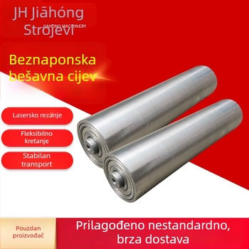 Bez motorni valjci za transporter, valjci od glatkih cijevi, galvanizirani, različitih dimenzija