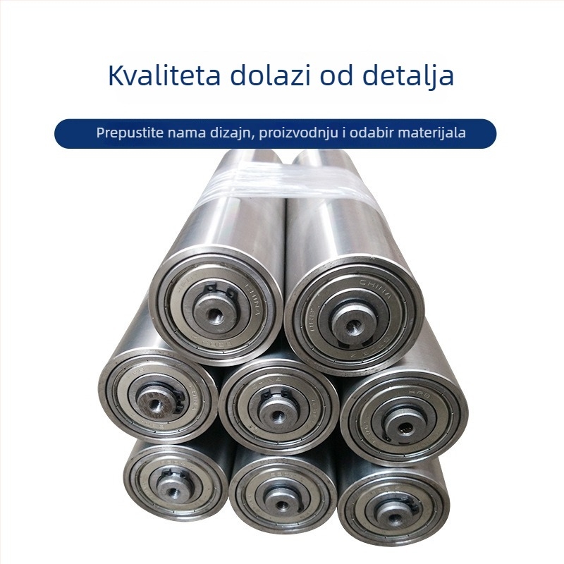 Bez motorni valjci za transporter, valjci od glatkih cijevi, galvanizirani, različitih dimenzija