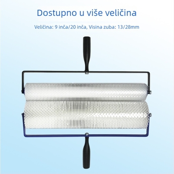 Defoaming bubanj za epoks podnu s plastičnim tijelom, duljina igle 13–28 mm, visina zuba 13–28 mm, cementno samo niveliranje