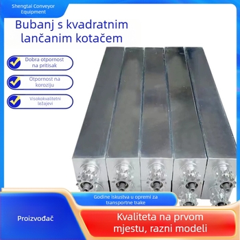 Kvadratni valjak za liniju montaže, od karbonske čelika ili nehrđajućeg čelika