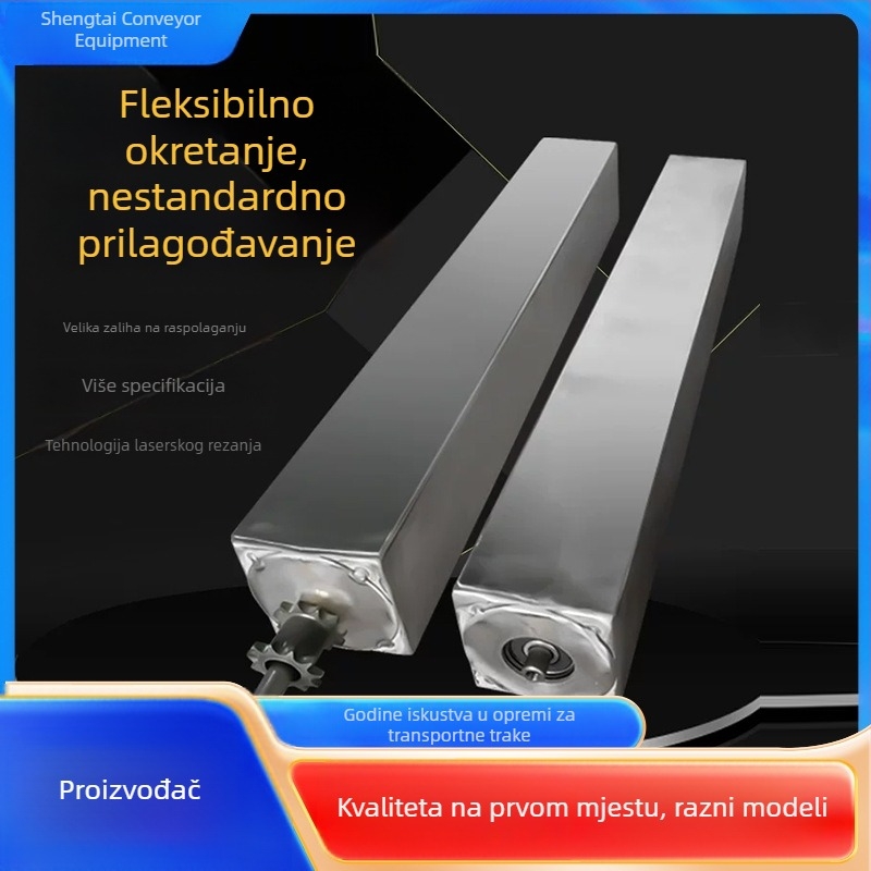 Kvadratni valjak za liniju montaže, od karbonske čelika ili nehrđajućeg čelika