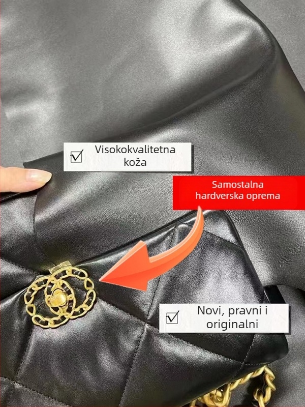 Torba od prave kože za poslovna putovanja, horizontalno kvadratnog oblika, s preklopnim zatvaranjem, unutarnji džep za mobitel