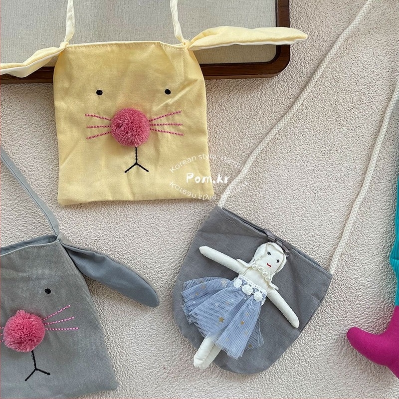 Dječja crossbody torba od tkanine s životinjskim uzorkom, PU podstava, ultra lagana, za djevojčice osnovne škole, svjež i sladak stil