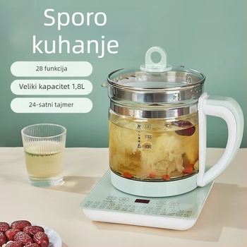 SY-YSH-80A hemisferični Health Pot, staklena šasija, 500-1000W, 220V, digitalni termostat s dodirnim upravljanjem
