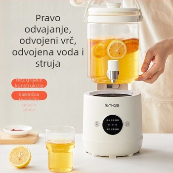 Ankale Staklena zdrava posuda za kućnu upotrebu, višenamjenski lonac s izljevom za toplo crveno vino, lonac za čaj s cvjetnim čajem, velika kapaciteta