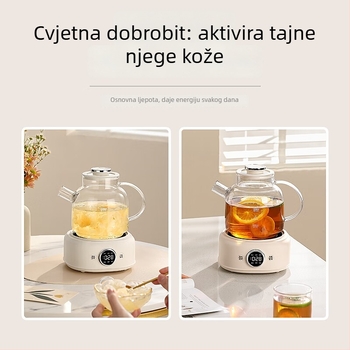 Čajnik od visokou borosilikatnog stakla, model D11, kapacitet do 1 L, 220 V, 400–500 W, upravljanje mikroprocesorom