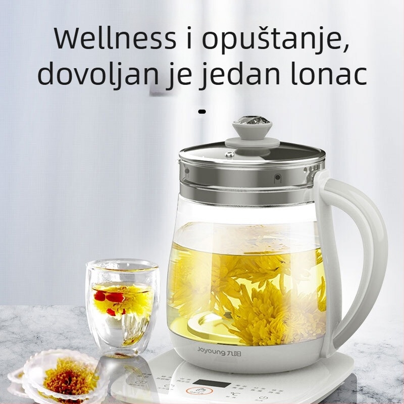 Joyoung DGD1506BQ Zdravstvena posuda, 1,5 L, stakleno telo, za ured i dom, s podesivom temperaturom