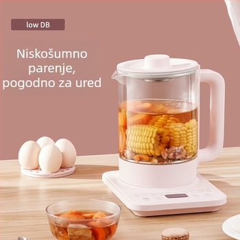 Stakleni električni čajnik za zdravlje, kompaktni 1,5–2 L, višefunkcionalan, zadržavanje topline, priprema čajeva i cvjetnih čajeva