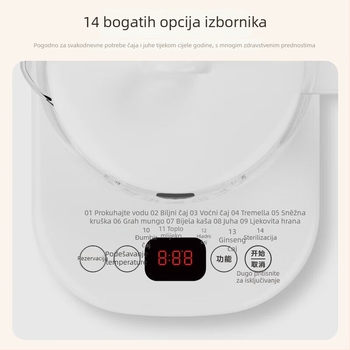 Staklena posuda zdravlja MK-Y12Q, višenamjenski električni čajnik za dom i ured, 1,5 L