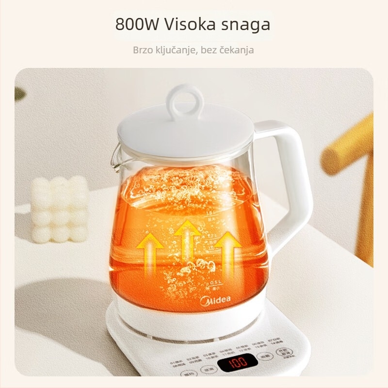 Staklena posuda zdravlja MK-Y12Q, višenamjenski električni čajnik za dom i ured, 1,5 L