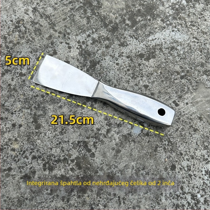 Špachtlja za žbukanje s jedinstvenim čeličnim držalom od nehrđajućeg čelika, širina 150 mm, model 255