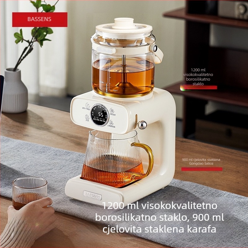 Basen Bs-c1 Čajni uređaj, tijelo od borosilikatnog stakla, kapacitet 4 L+, 220 V, 500–1000 W, mikroprocesorsko upravljanje