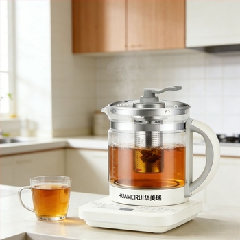 Zdravstveni čajnik HMR-884, 1.5-2 L, tijelo od borosilikatnog stakla, 800W, dodirno upravljanje