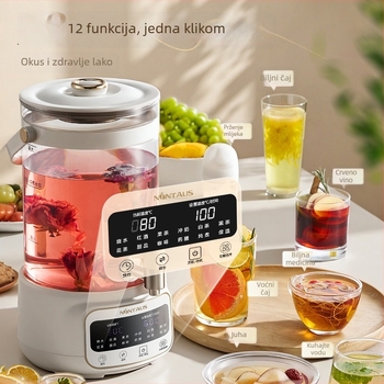 Kantica za zdravu pripremu čaja RC-Z835D29, stakleno kućište, kapacitet 3–4 L, 220 V, 500–1000 W, digitalni termostat