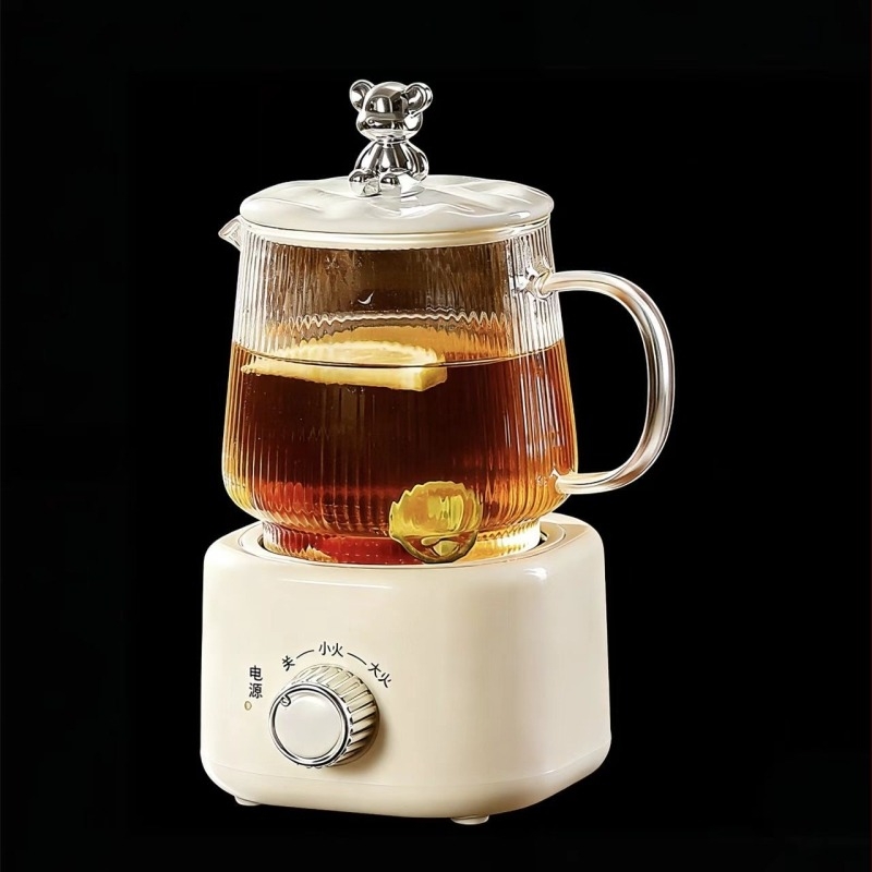 Potpuno automatski čajnik za zdravlje sa staklenim tijelom, kapacitet 1 L ili manje, 220 V, 360 W, dodirno upravljanje i tajmer