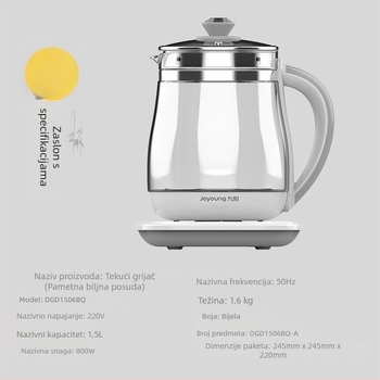 Joyoung Health Pot DGD1506BQ, kapacitet 1–1,5 L, stakleno tijelo, 220 V, 300–350 W
