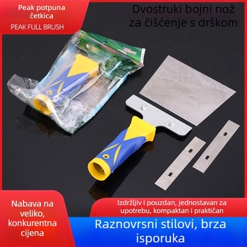 Špatula s plastičnim držalom, ravna oštrica za uklanjanje boje i ljepila na keramičkim pločicama