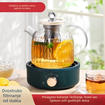 Zdravstveni čajnik s digitalnim termostatom, staklena posuda, 1–1.5 L, 220 V, 500–1000 W (CQJ-01)