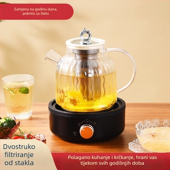 Zdravstveni čajnik s digitalnim termostatom, staklena posuda, 1–1.5 L, 220 V, 500–1000 W (CQJ-01)