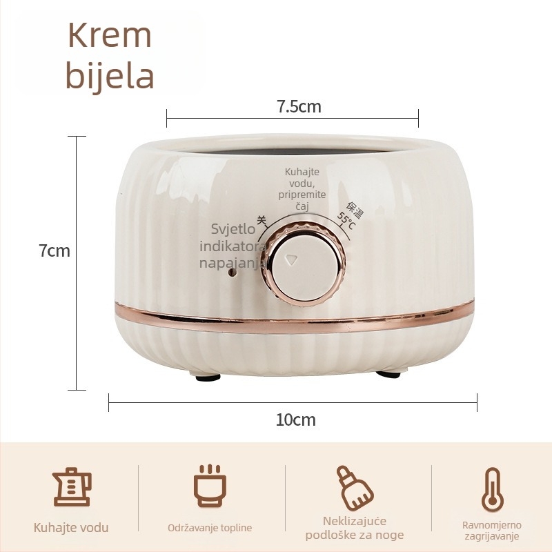 Staklena kanvica za zdravlje s digitalnim termostatom za čaj, deserte i kuhanje, 1–1,5 L, 220 V, 300–350 W