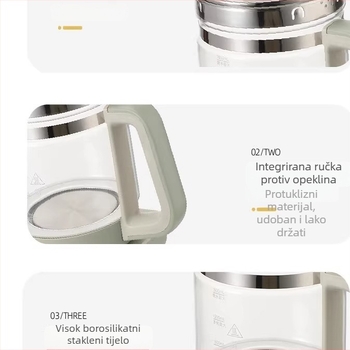 Thermos Health Pot EHA-1617E s staklenim tijelom, kapacitet 1.0–1.5L, 220V, 500–1000W, digitalni termostat