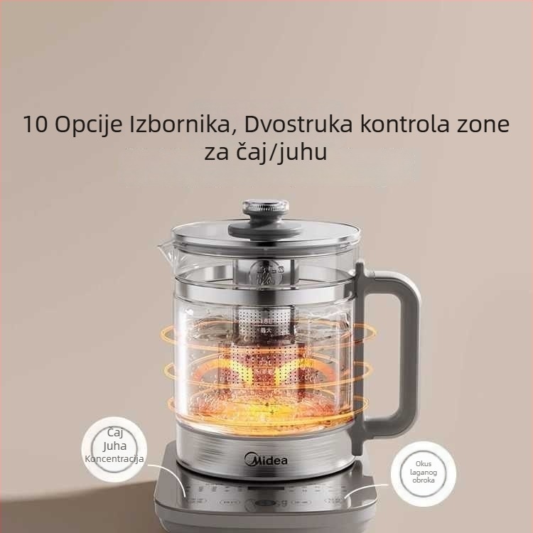 Midea Termopot MK-YS18P305, kompaktan za jednu osobu, ured i dom, višenamjenski čajnik s konstantnom temperaturom