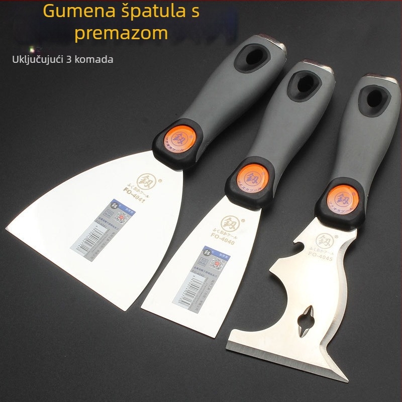 Lopatica za malter s nehrđajućeg čelika 3Cr-13, model Putty Knife, za kućnu upotrebu, čišćenje i dekoraciju, dostupne u različitim širinama