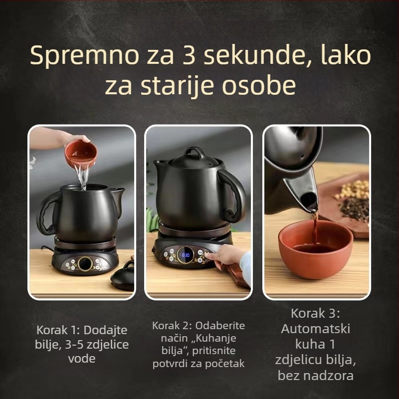 Automatska posuda za dekokciju kineske medicine, keramički električni lonac za kućnu upotrebu