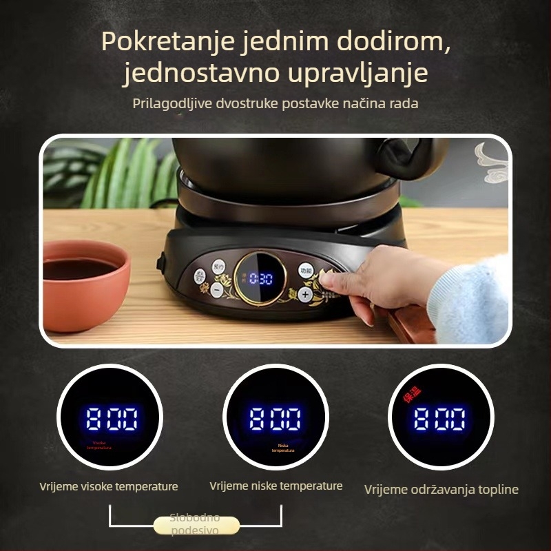 Automatska posuda za dekokciju kineske medicine, keramički električni lonac za kućnu upotrebu