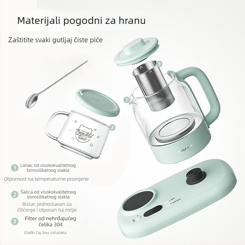 Bear Zdravstveni čajnik YSH-P08G7 s regulacijom temperature, kapacitet ≤1 l, 220V, 500–1000W