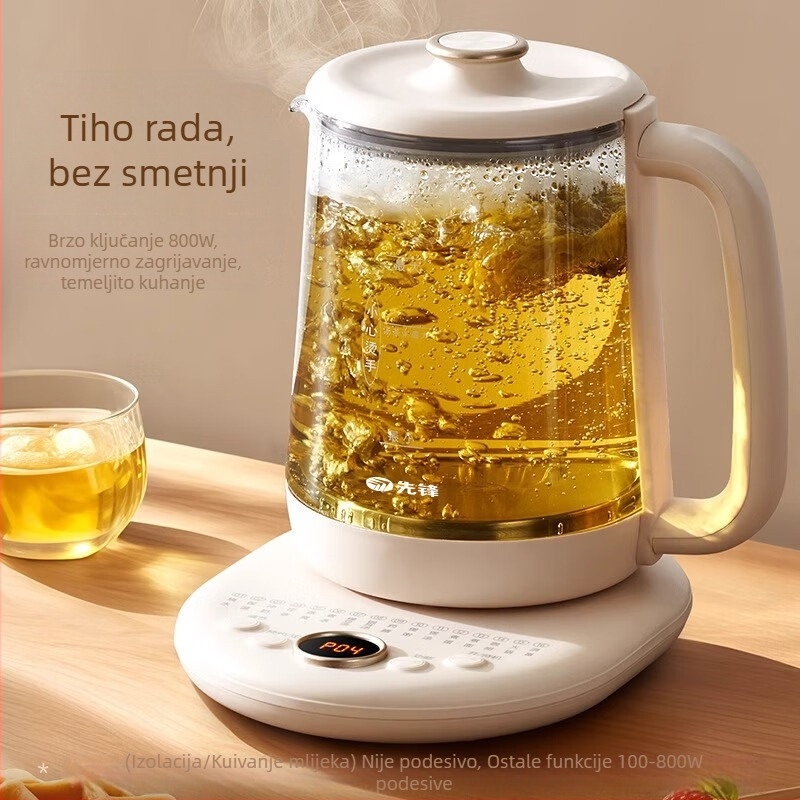 Električni Health Pot RC-Z820D6 s konstantnom temperaturom za čaj, višenamjenski električni čajnik, 1.5–2 L, 220 V, 500–1000 W, pogodna za 2–3 osobe