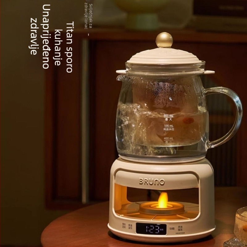 BRUNO Health Pot All-in-One električni čajnik, model Bxm801, 1 L, staklena konstrukcija, 220 V, 300–350 W