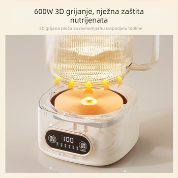 Midea zdrava pot s cijelim staklenim tijelom, 220V, 500–1000W, staklena unutarnja posuda, model MK-YS10B101