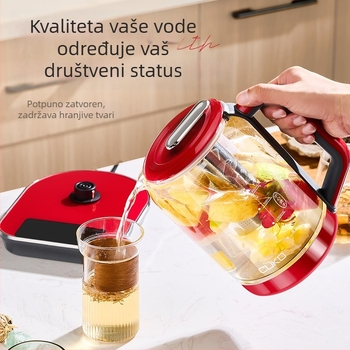 Čajnik bogat vodikom, model Cuko-e020, 1,8 L, 800 W, 220 V, tijelo od borosilikatnog stakla